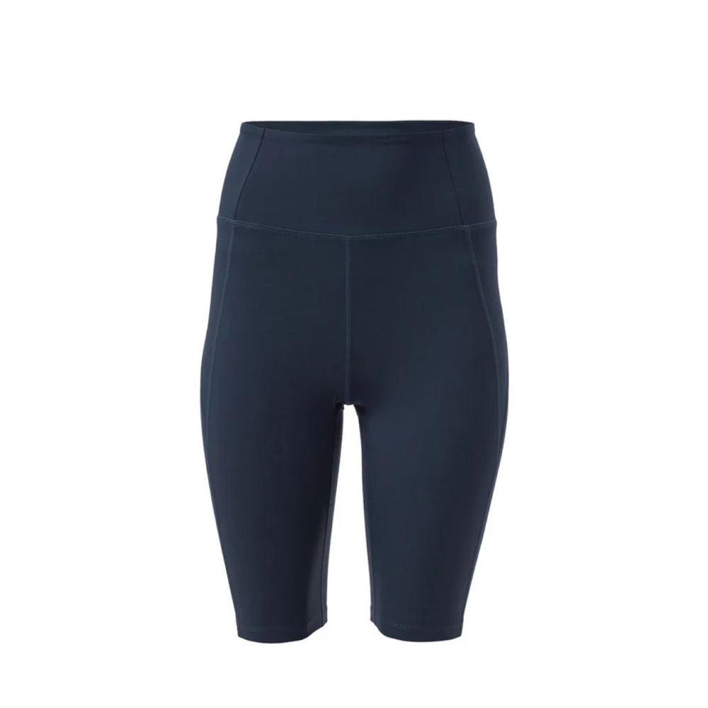 girlfriend collective long biker shorts color midnight